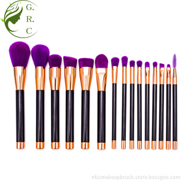 15 pcs makeup brushes set